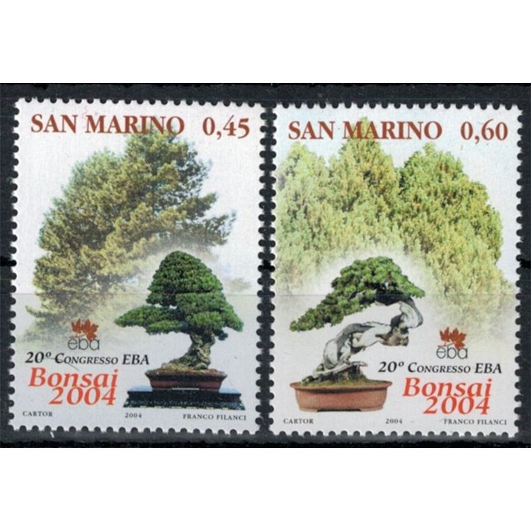 SAN MARINO 2004 Congresso EBA, bonsai 2v MNH**