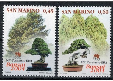 SAN MARINO 2004 Congresso EBA, bonsai 2v MNH**