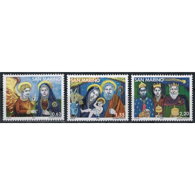 SAN MARINO 2005 Natale 3v MNH**