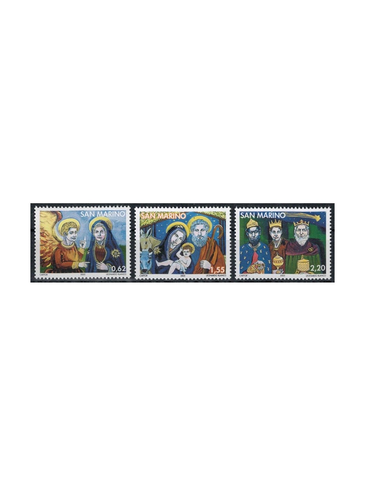 SAN MARINO 2005 Natale 3v MNH**