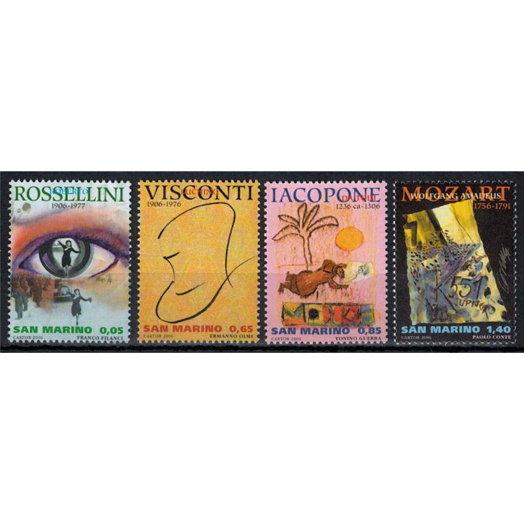 SAN MARINO 2006 Celebrazioni d'autore 4v MNH**