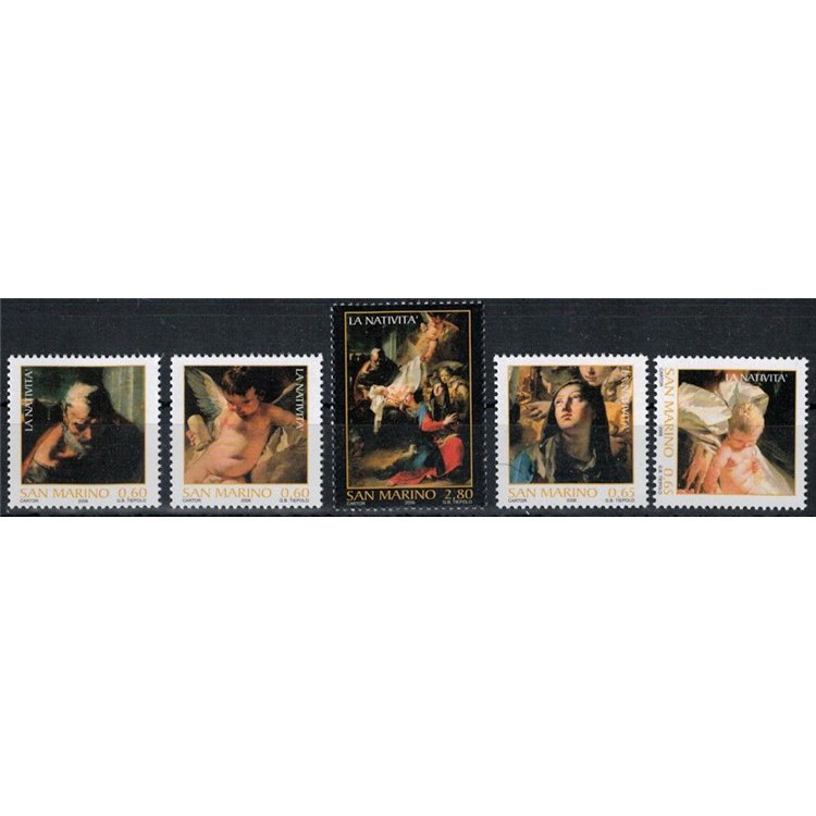 SAN MARINO 2006 Christmas 5v MNH**