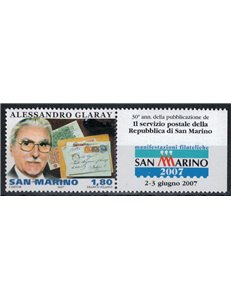 SAN MARINO 2007 Alessandro Glaray MNH**
