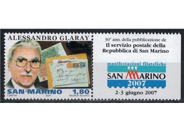SAN MARINO 2007 Alessandro Glaray MNH**