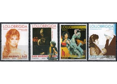 SAN MARINO 2007 Gina Lollobrigida 4v MNH**