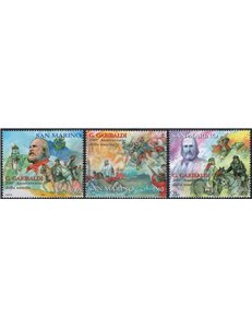 SAN MARINO 2007 Giuseppe Garibaldi 3v MNH**