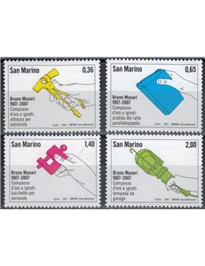SAN MARINO 2007 Bruno Munari 4v MNH**