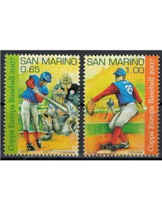 SAN MARINO 2007 European Baseball Cup 2v MNH**