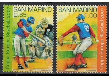 SAN MARINO 2007 European Baseball Cup 2v MNH**