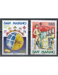 SAN MARINO 2007 Europa 2v MNH**