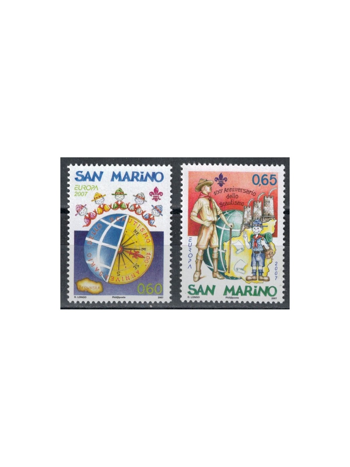SAN MARINO 2007 Europe 2v MNH**