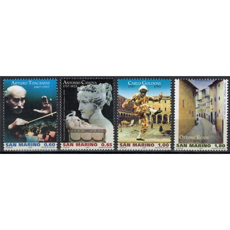 SAN MARINO 2007 Artists 4v MNH**