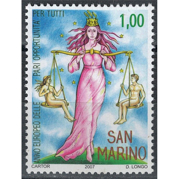 SAN MARINO 2007 Equal Opportunities MNH**