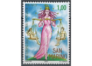 SAN MARINO 2007 Equal Opportunities MNH**
