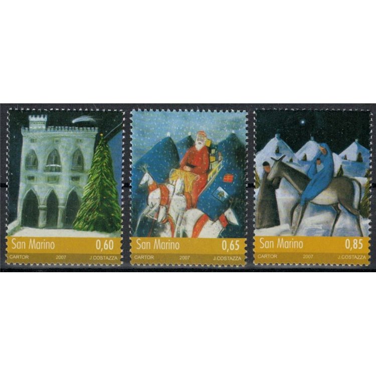 SAN MARINO 2007 Natale 3v MNH**