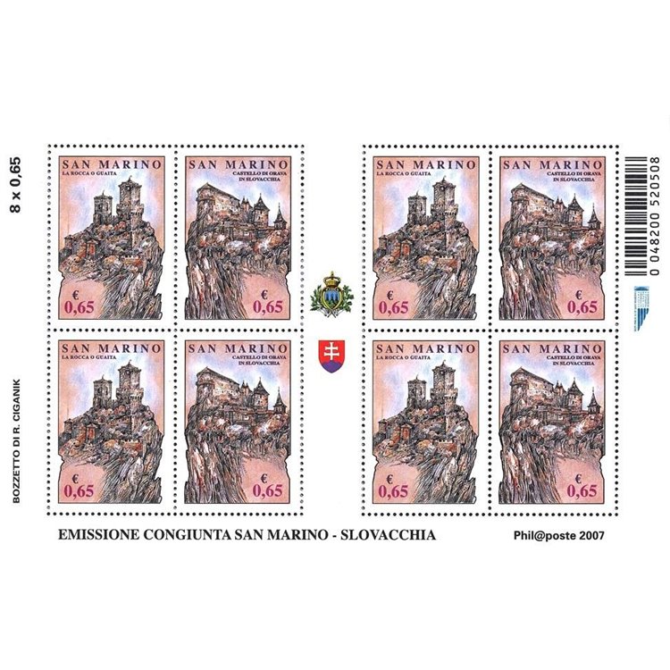 SAN MARINO 2007 Rocks of Freedom s/s MNH**