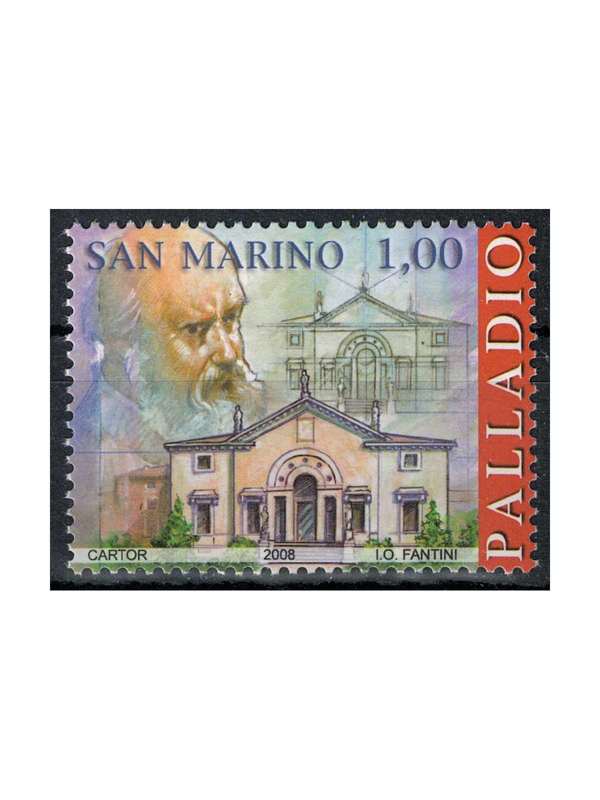 SAN MARINO 2008 Andrea Palladio MNH**