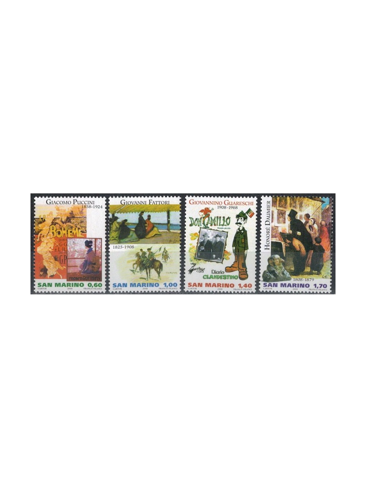 SAN MARINO 2008 Artists 4v MNH**