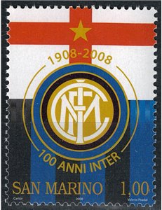 SAN MARINO 2008 Centenario dell'Inter MNH**