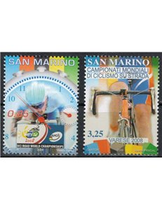 SAN MARINO 2008 Ciclismo su strada 2v MNH**