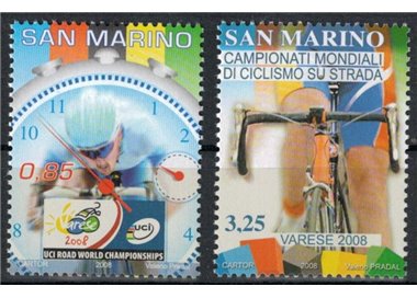 SAN MARINO 2008 Road Cycling 2v MNH**