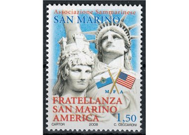 SAN MARINO 2008 Fratellanza San Marino America MNH**