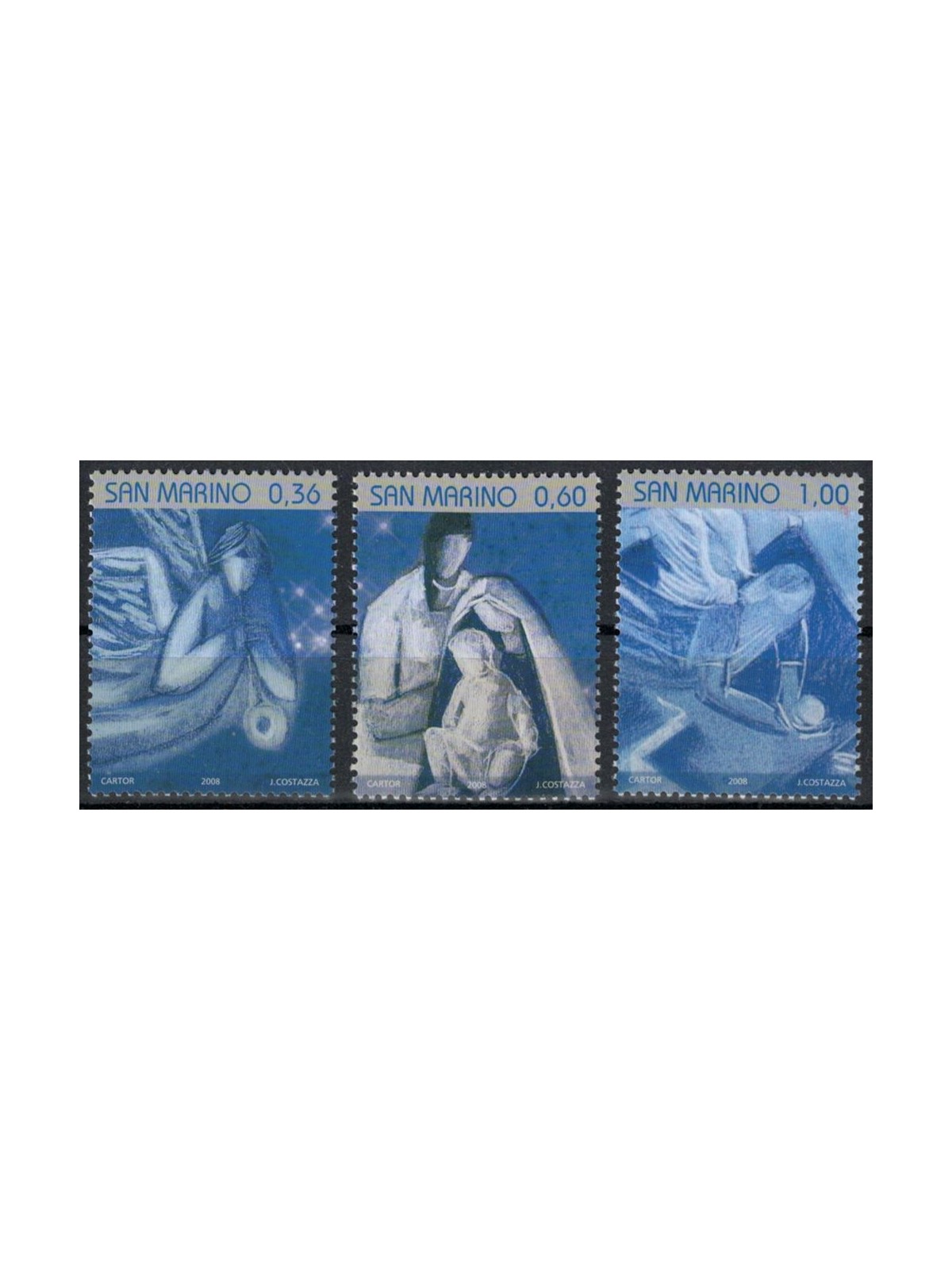 SAN MARINO 2008 Natale 3v MNH**