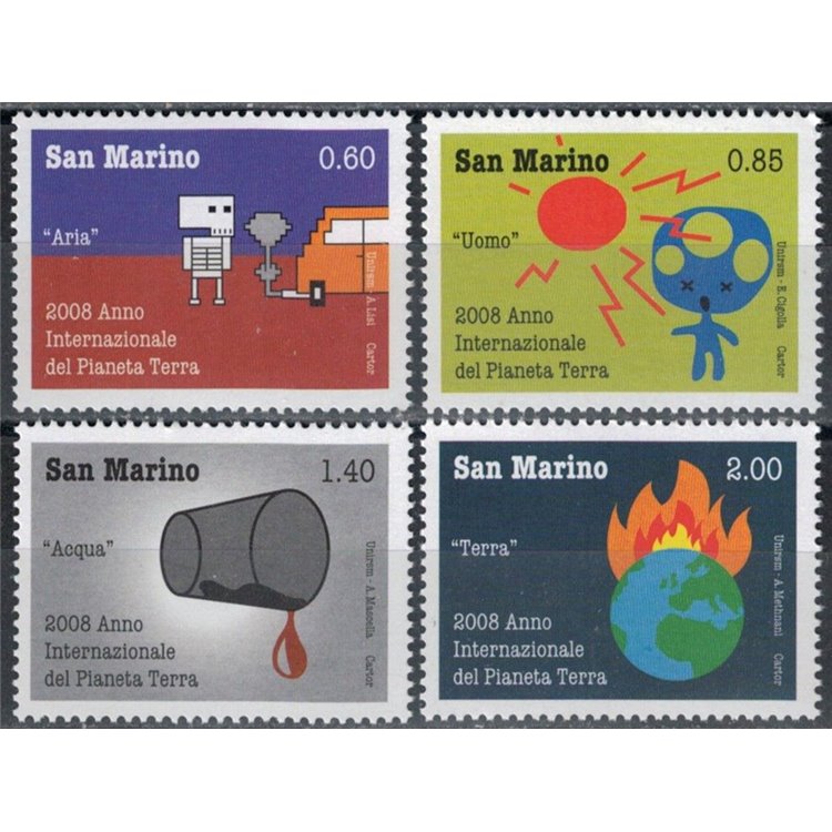 SAN MARINO 2008 Planet Earth 4v MNH**