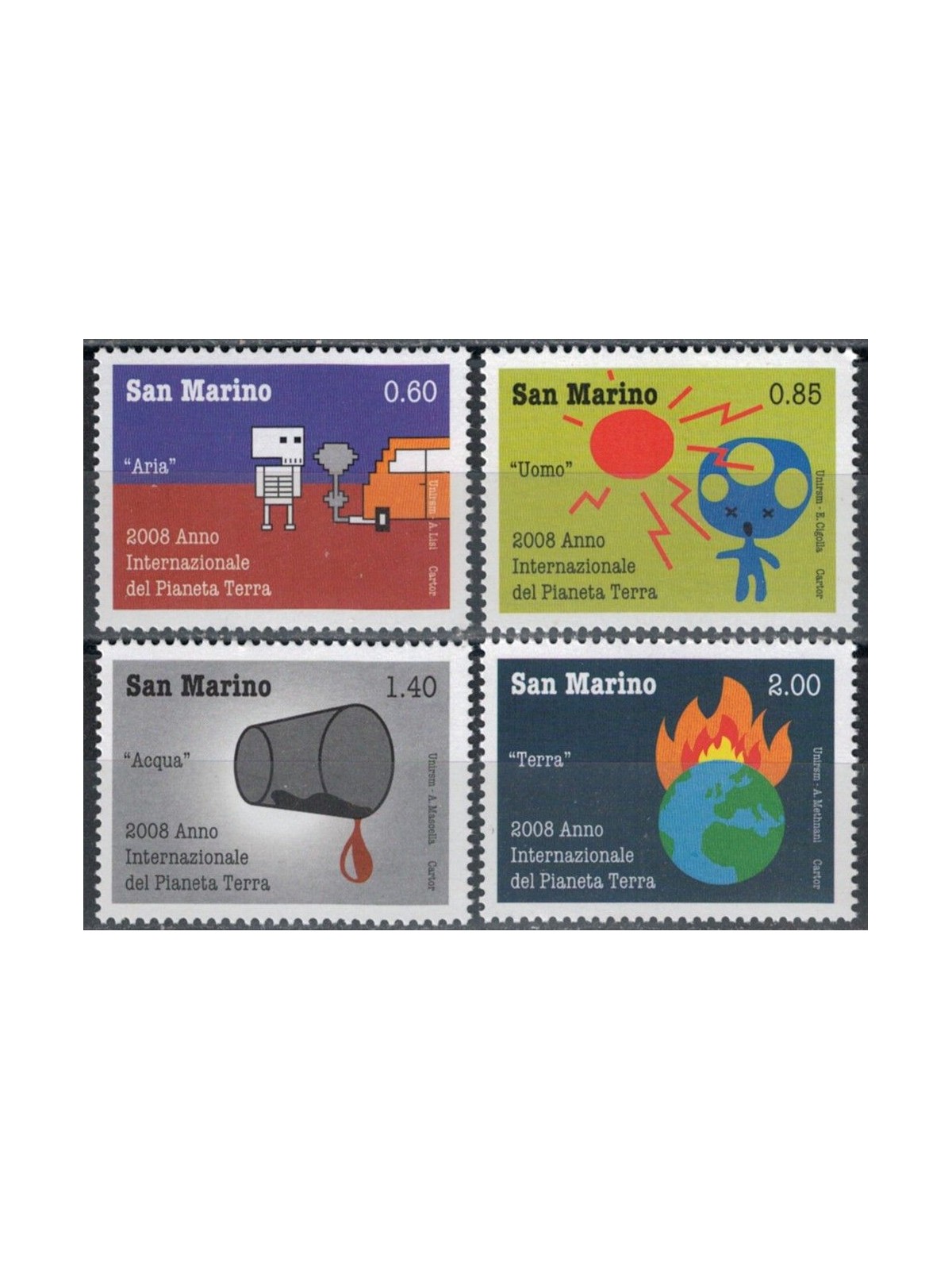 SAN MARINO 2008 Planet Earth 4v MNH**