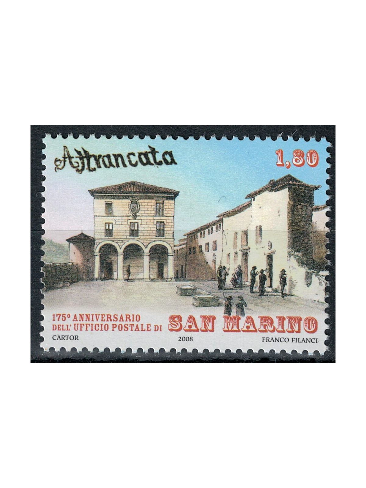 SAN MARINO 2008 Primo Ufficio Postale MNH**
