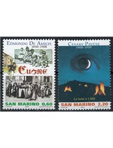 SAN MARINO 2008 Writers 2v MNH**