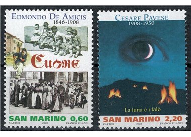 SAN MARINO 2008 Writers 2v MNH**