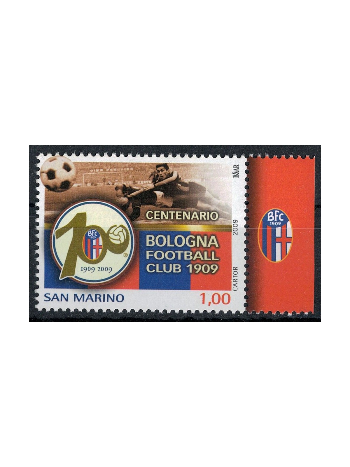 SAN MARINO 2009 Bologna football club MNH**