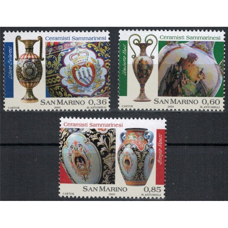 SAN MARINO 2009 Sammarinese ceramists 3v MNH**