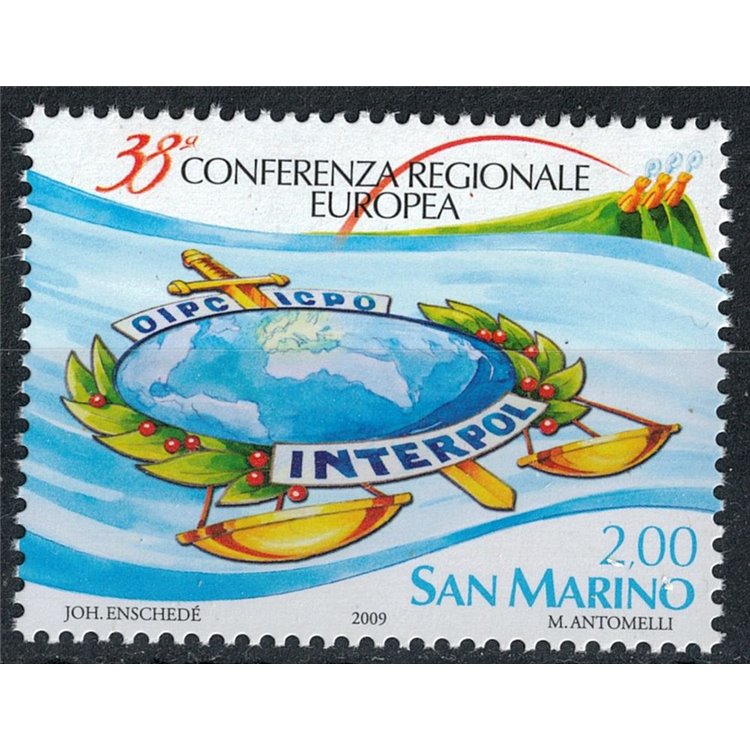 SAN MARINO 2009 Conferenza dell'Interpol MNH**