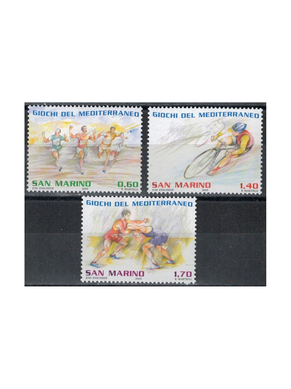 SAN MARINO 2009 Giochi del Mediterraneo 3v MNH**