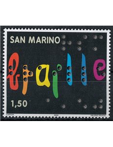 SAN MARINO 2009 Louis Braille MNH**