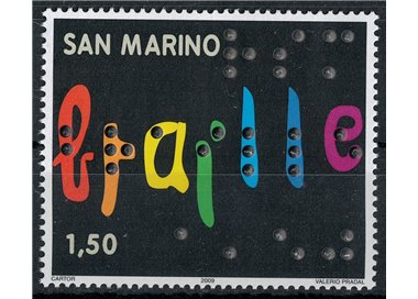 SAN MARINO 2009 Louis Braille MNH**