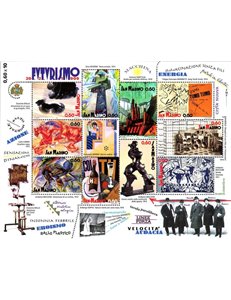 SAN MARINO 2009 Manifesto del Futurismo BF MNH**