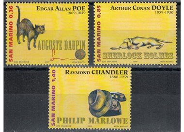 SAN MARINO 2009 Writers 3v MNH**