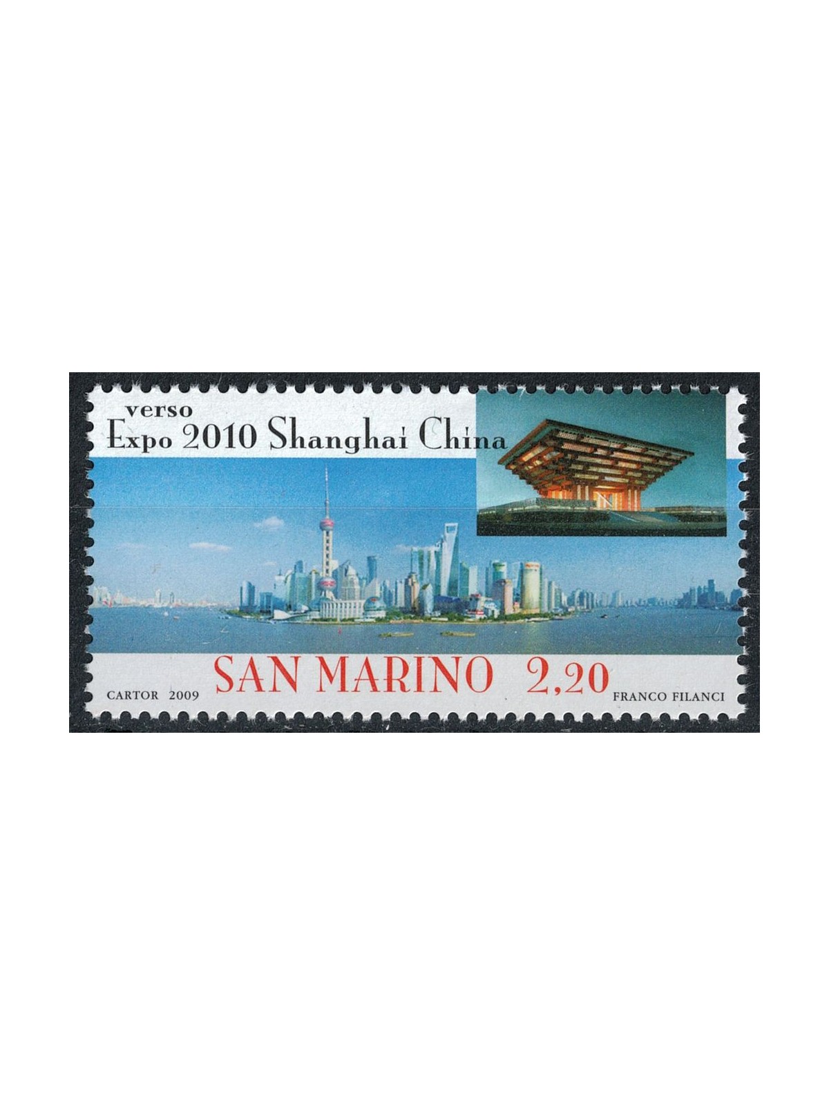 SAN MARINO 2009 Verso Shanghai MNH**