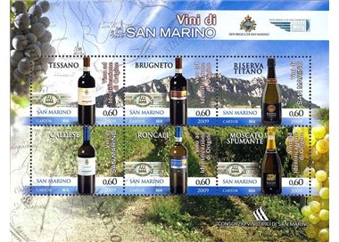 SAN MARINO 2009 Wines of San Marino s/s MNH**