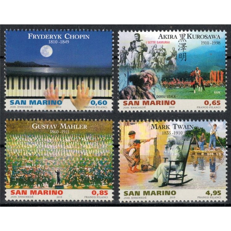SAN MARINO 2010 Grandi artisti 4v MNH**