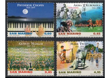 SAN MARINO 2010 Great artists 4v MNH**