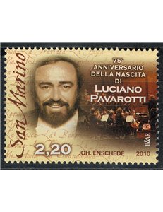 SAN MARINO 2010 Luciano Pavarotti MNH**