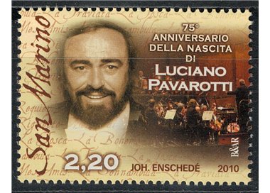 SAN MARINO 2010 Luciano Pavarotti MNH**