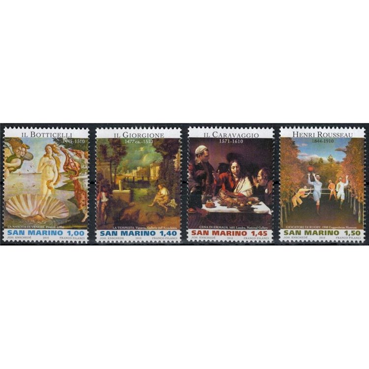 SAN MARINO 2010 Masters of the art 4v MNH**