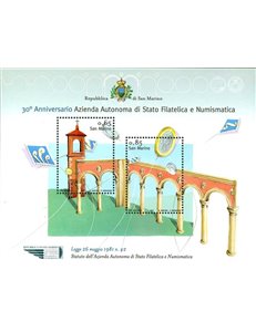 SAN MARINO 2011 Autonomous State Philatelic Company s/s MNH**