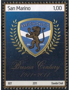 SAN MARINO 2011 Brescia football MNH**