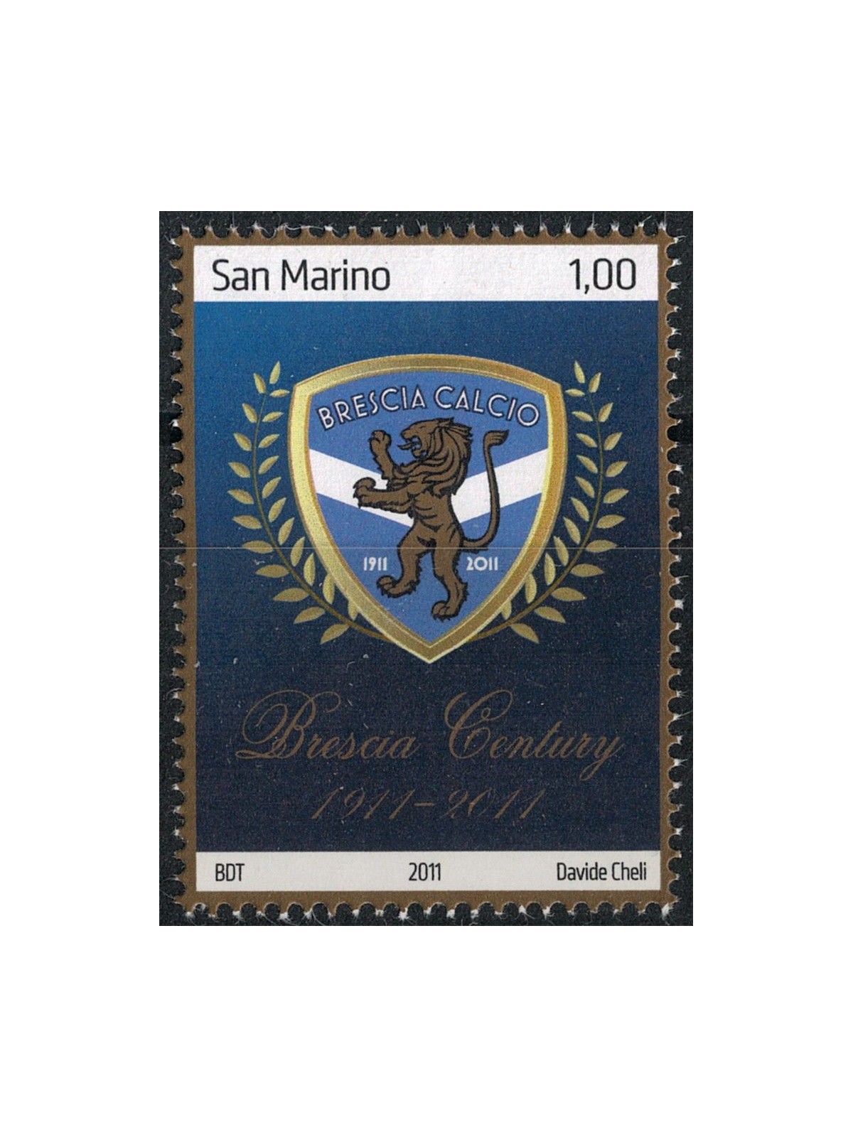 SAN MARINO 2011 Brescia football MNH**
